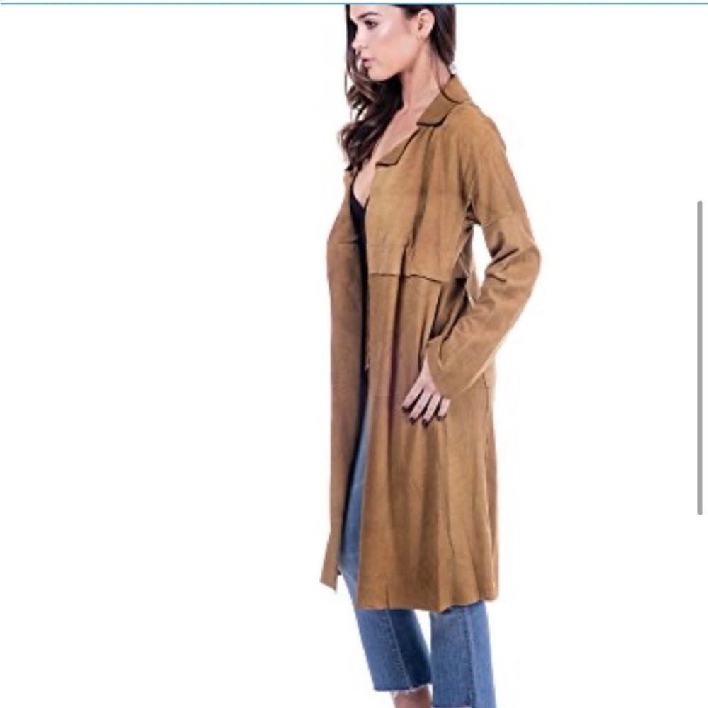 Linea Pelle suede trench camel small 
Size: S - Picture 3 of 16